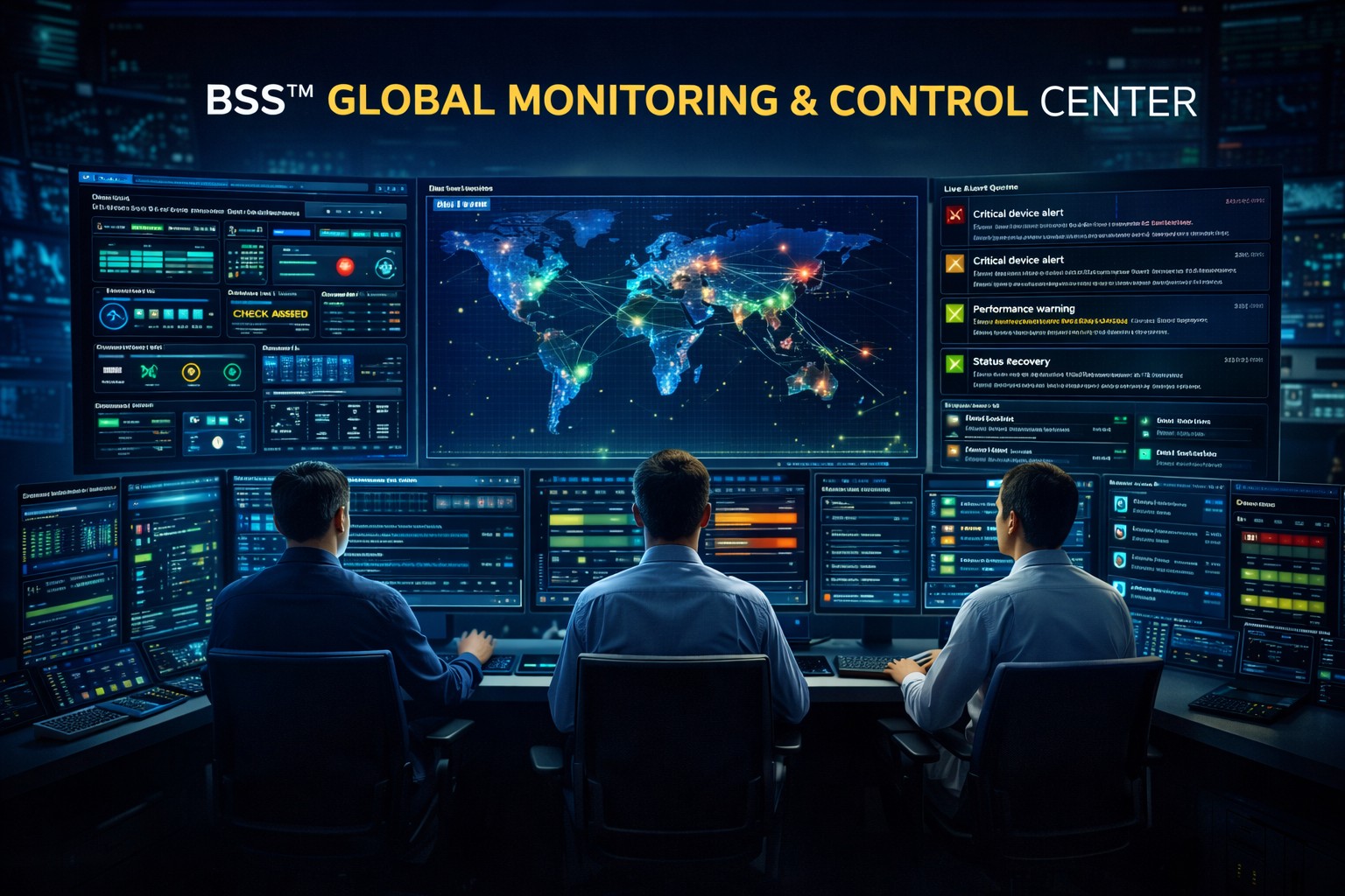 BSS™  24/7 Global Monitoring & Control Center 